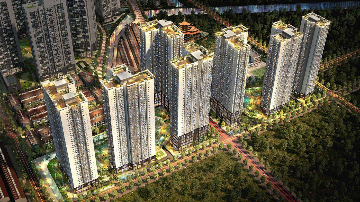 laimian city hdtc khong gian xanh