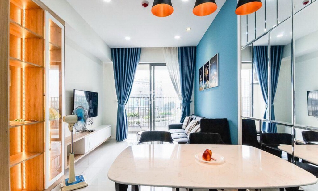 Masteri An Phú cho thuê 2 phòng ngủ block B nội thất đẹp view hồ bơi