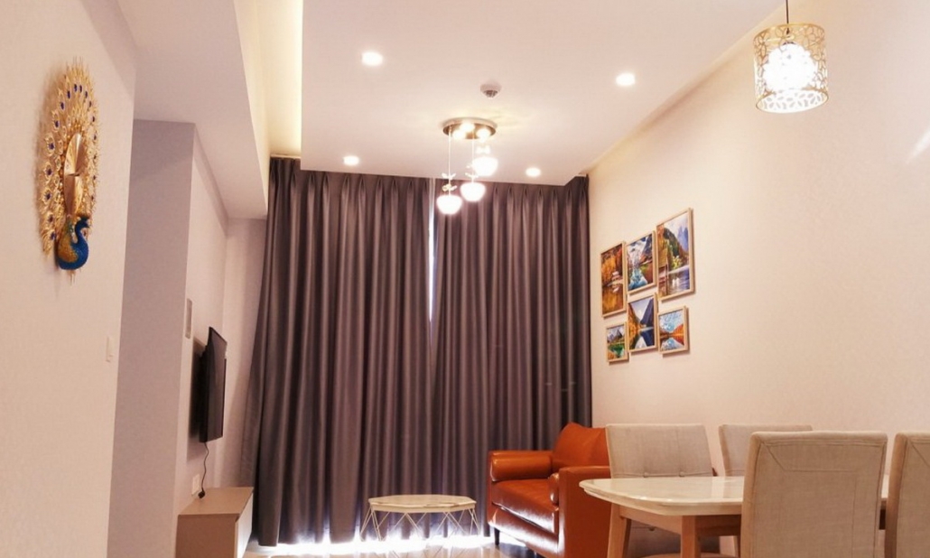 Cho thuê Masteri An Phú 2 phòng ngủ nội thất đẹp toà B lầu 11 giá rẻ