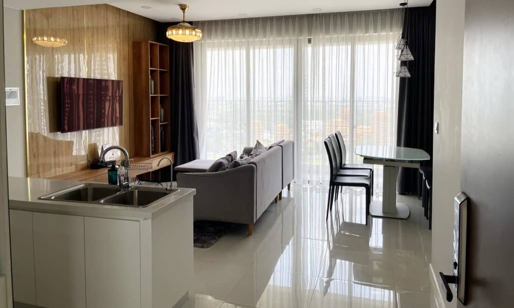 Masteri An Phú cho thuê căn 3 phòng ngủ nội thất đẹp view thoáng lầu cao