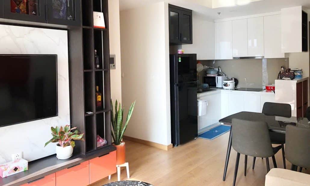 Masteri An Phú cho thuê căn hộ 2 phòng ngủ block B đủ nội thất view mát